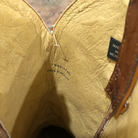 Justin Marbled Chestnut Brown Deerlite Cowboy Boots - Picture 9 of 10